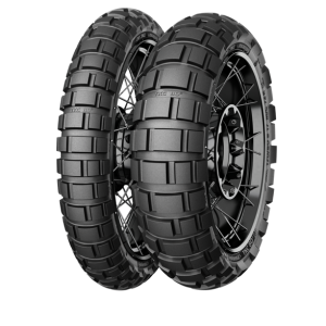Continental 150/70B18 M/C 70R TL TKC 80^2 M+S. Deze voor- en achterband is geschikt voor adventure & trial motoren.